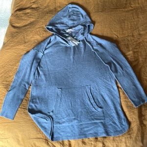 NEW!! Cozy, “Philosophy” brand gray, sweater hoodie